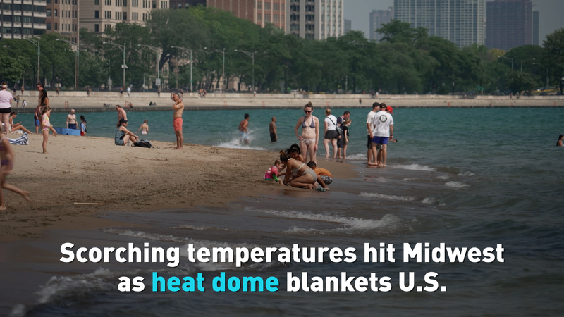 米中西部を猛暑が直撃　ヒートドームが全米を覆う video poster