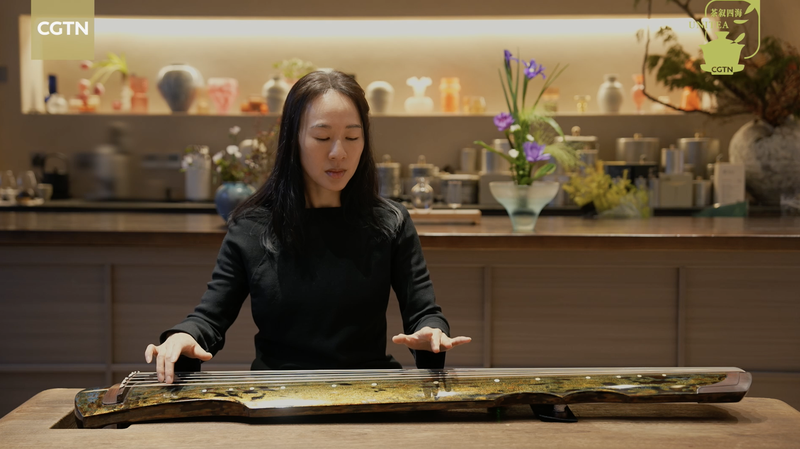 中国の古琴アーティストShangguan Xiaoxuan 国際メディアで古曲静かで甘い夜を再解釈 video poster