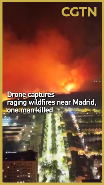 マドリード近郊で激しい山火事　ドローン映像が映した猛暑の現実 video poster