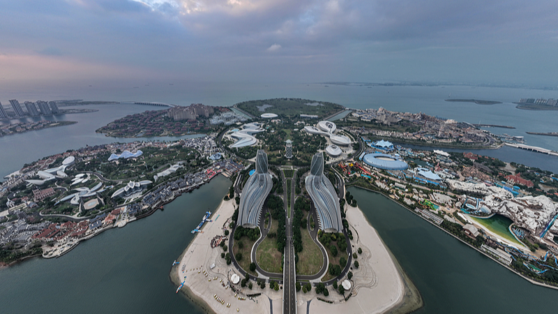 海南・オーシャンフラワーアイランド、自由貿易港の新ランドマーク video poster