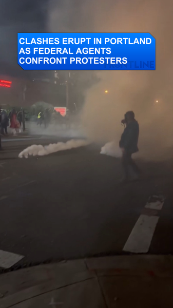 ポートランドで連邦当局とデモ隊が衝突　州兵派遣巡り全米で緊張高まる video poster