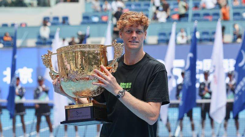 シナーがチャイナ・オープン優勝　19歳ティエン下し今季3勝目