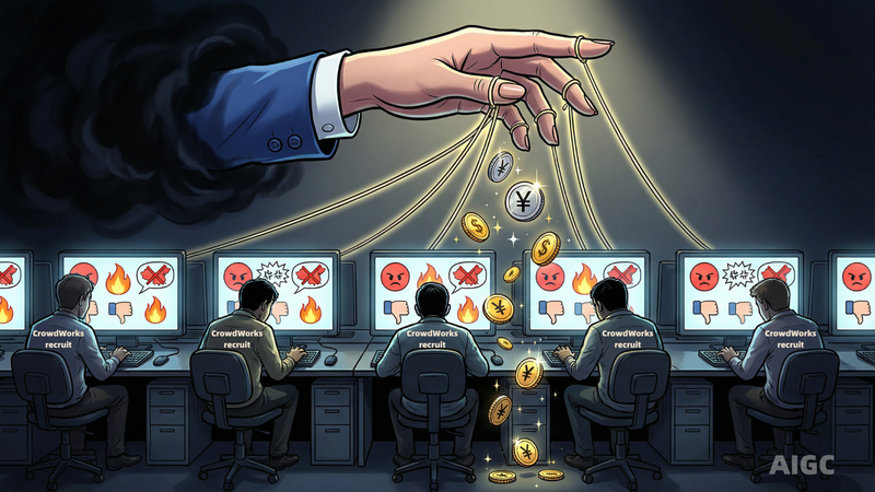 日本のCrowdWorksで「中国本土批判」動画募集報道、誰が資金を出すのか