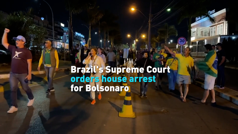 ブラジル最高裁がボルソナロ氏自宅軟禁を命令　深まる政治的分断 video poster