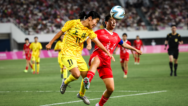 中国15回全国運動会 女子U16サッカー初金は上海