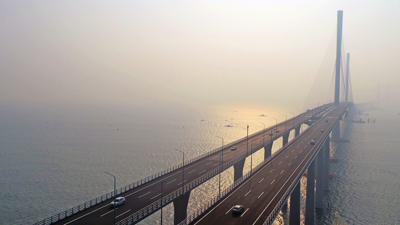 Huangmao Sea Channel Bridge開通　広東・香港・マカオ大湾区の移動時間を半減