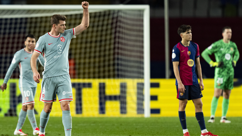 スペイン国王杯準決勝第1戦 バルサとアトレティコが4-4の壮絶ドロー