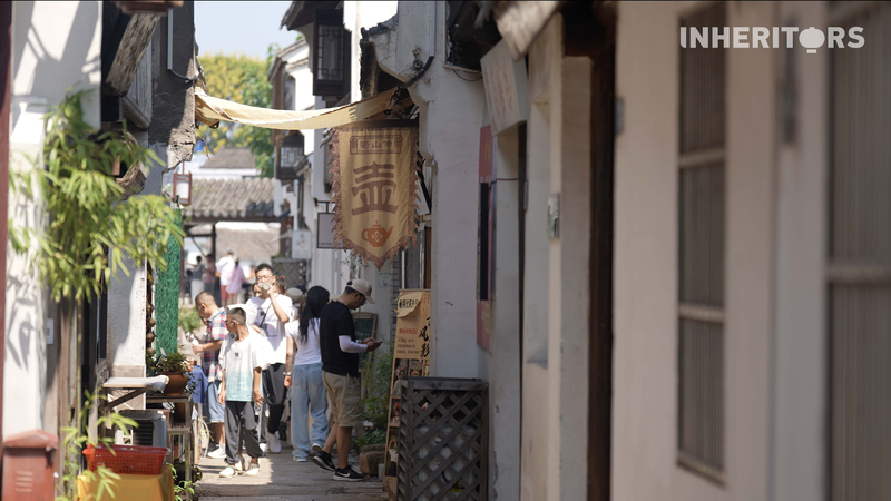 中国・YixingのAncient South Street　紫砂ウェアが育った古い通り