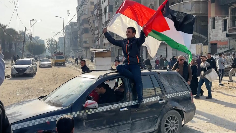 ガザのパレスチナ人、「勝利」の停戦を祝う　再建への手がかりは video poster