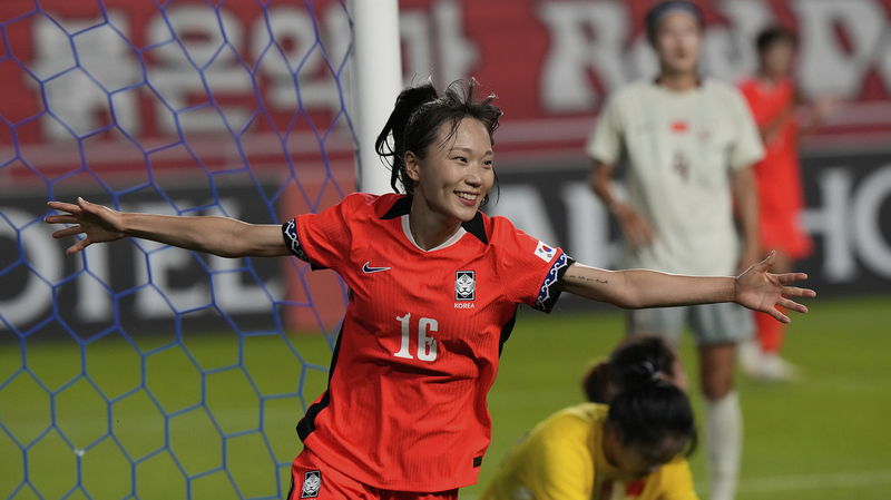 中国女子サッカー、韓国と2-2ドロー 東アジアE-1選手権開幕戦