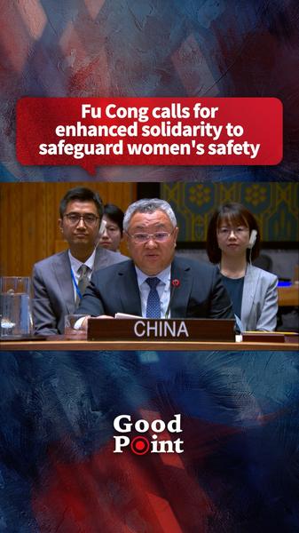 国連の中国代表フー・ツォン氏、女性の安全守るため国際連帯を呼びかけ video poster