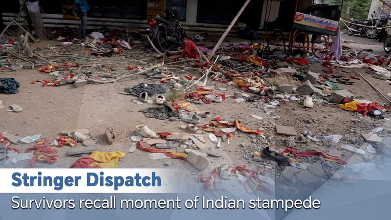 インド政治集会で将棋倒し　41人死亡と証言が語る教訓 video poster