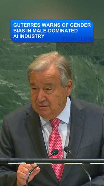 AI業界の男性偏重に国連総長が警鐘　中国で女性リーダー会合へ video poster