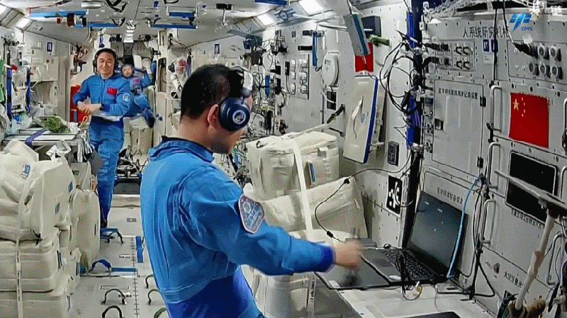 中国の宇宙ステーションで神舟20号クルーが多彩な実験 健康と宇宙医学に新知見