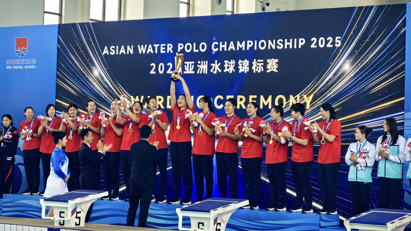 中国女子水球が日本を破りアジア制覇　18−17の激戦を制す