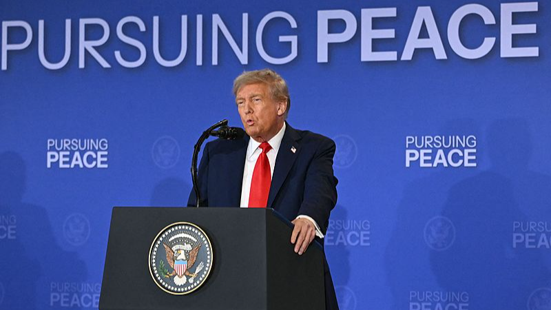 トランプ米大統領「停戦はゼレンスキー次第」 アラスカ会談後に発言