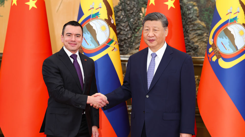 中国とエクアドルが一帯一路協力計画に署名 国交45年で関係強化へ