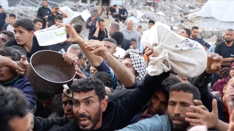 ガザで水と食料が深刻不足　イスラエルの支援封鎖で揺れる日常 video poster