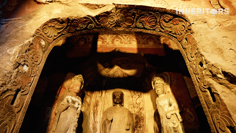 河北・邯鄲のXiangtangshan Caves　スイカズラ文様が物語る文化交流