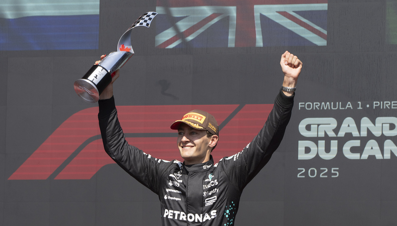 F1カナダGPでラッセル今季初優勝 マクラーレン同士討ちで波乱