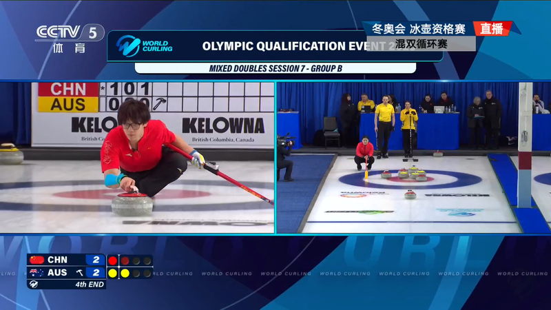 中国ミックスダブルス、豪州に惜敗も五輪予選プレーオフへ（ケロウナ）