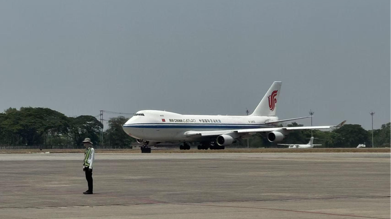 ミャンマー地震 中国の第3次緊急支援物資がヤンゴンに到着