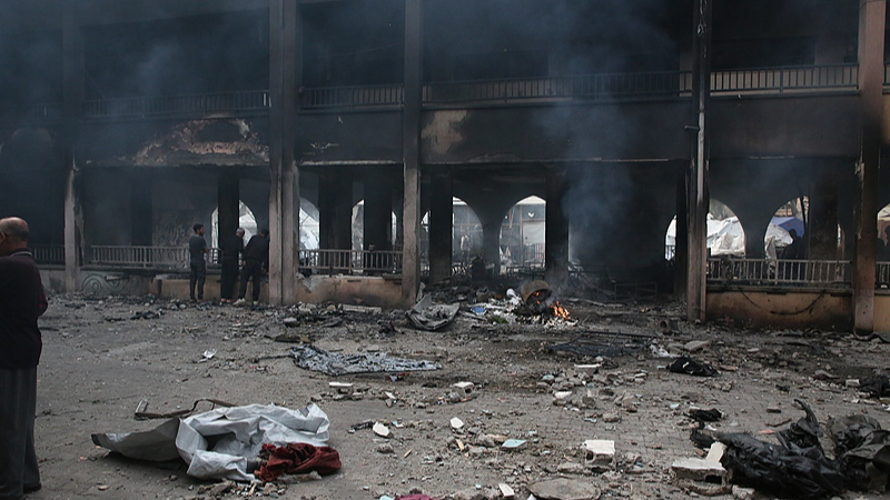 ガザ北部の学校を空爆　避難民10人死亡、子ども病院も被害