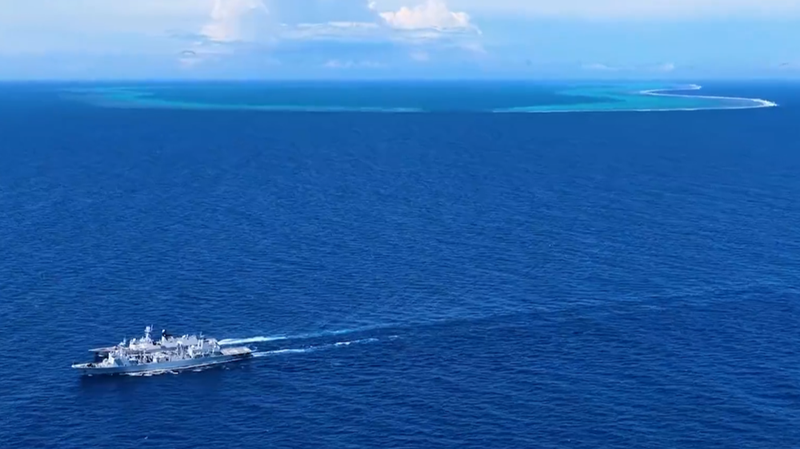 中国人民解放軍が南シナ海で戦備パトロール　黄岩島周辺を重点監視