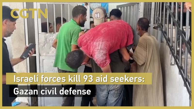 ガザで人道支援求める群衆に発砲か　93人死亡と現地当局 video poster