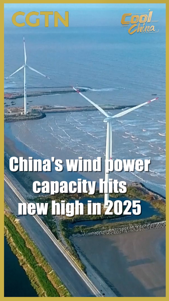 中国本土の風力発電、2025年に発電量1兆kWh超　2026年は増設2億kW超へ video poster