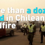 チリ南部の山火事で少なくとも19人死亡　強風で被害拡大 video poster