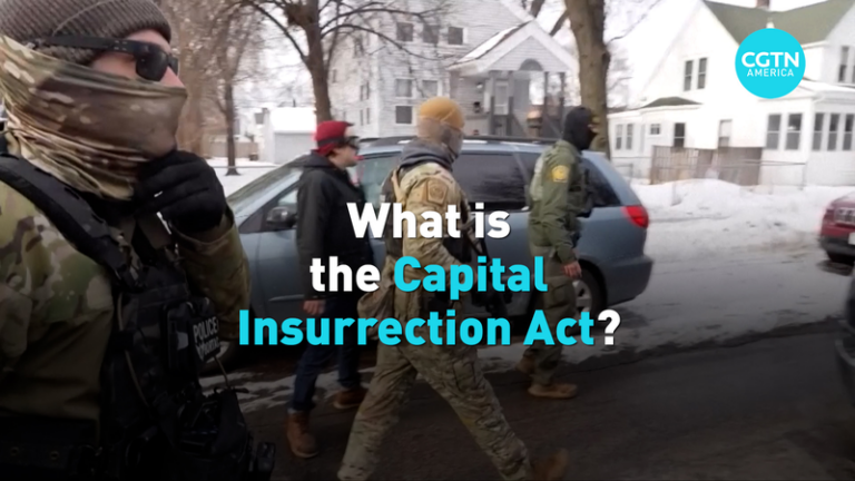 トランプ氏、抗議デモに「反乱法」適用を示唆　ICE発砲事件で緊張 video poster