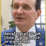 アストラゼネカCEO、英国と中国本土は「科学・革新で好相性」　2030年まで1000億元投資 video poster