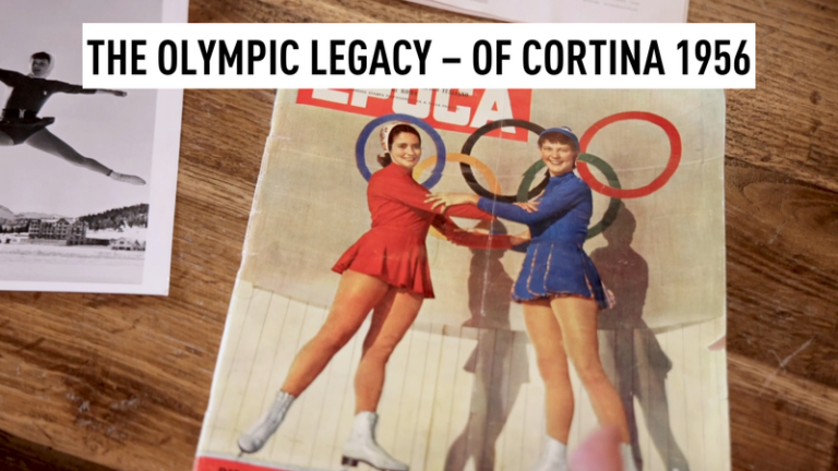五輪の炎がコルティナへ帰還　1956年から70年、2026年大会へ video poster