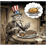 トランプ氏の「グリーンランド取得」発言に波紋、風刺画が問う主権と資源