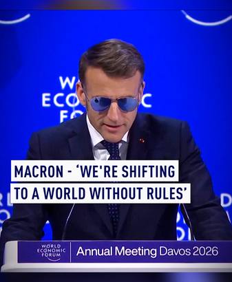 マクロン氏「いじめより尊重を」 ダボスで米関税圧力に反発 video poster