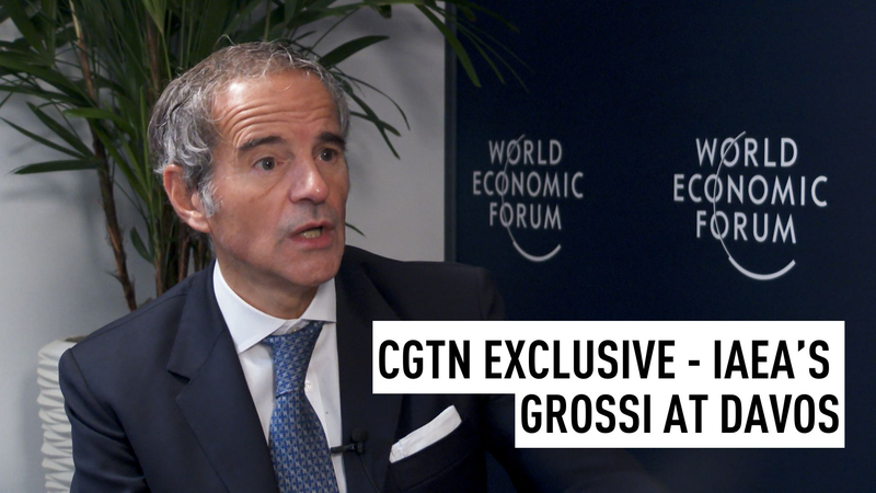 IAEAグロッシ氏、2027年の国連トップ選へ—ダボスで「外交の再起動」訴え video poster
