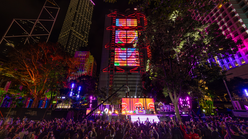 香港で2026年カウントダウン　中環の街に音楽と光の新演出