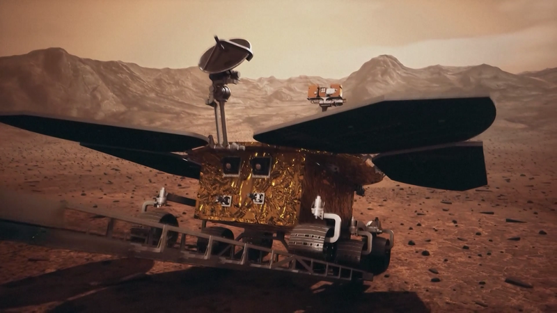 中国の火星探査車「祝融号」、火星の水は7億5000万年前まで存在か