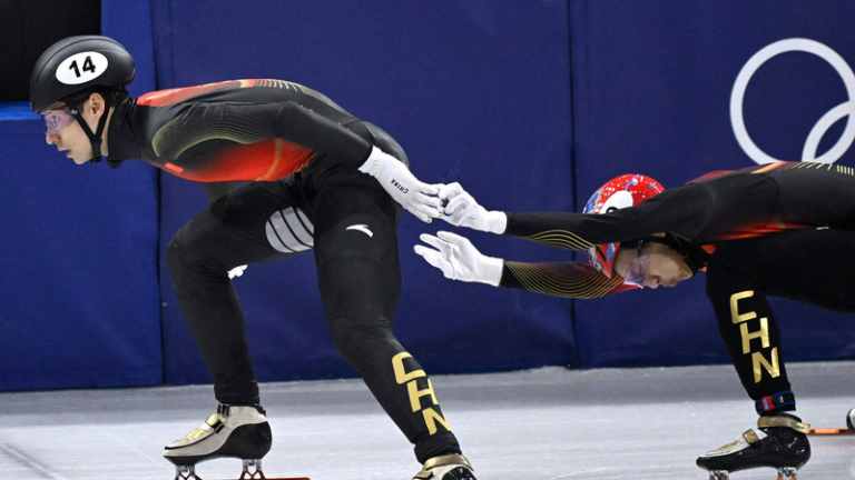 ミラノ・コルティナ五輪、ショートトラック混合団体リレーで中国は4位