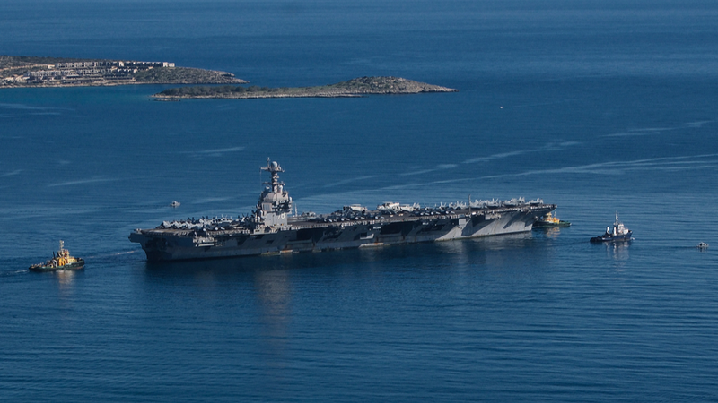 米イラン緊張のさなか、空母「ジェラルド・R・フォード」がイスラエル到着 video poster