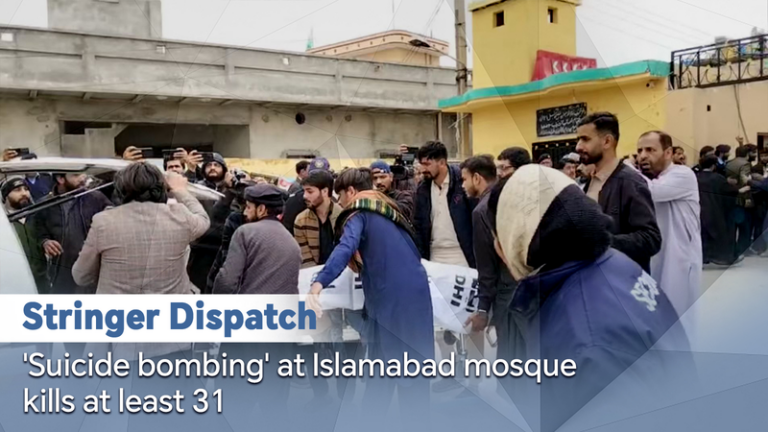 イスラマバードのシーア派モスクで自爆攻撃、少なくとも31人死亡 video poster