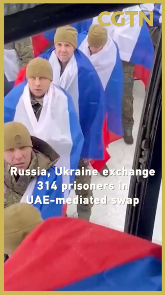 ロシアとウクライナ、UAE仲介で314人の捕虜交換　約5か月ぶり video poster