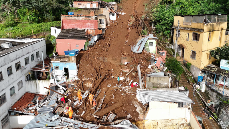 ブラジル南東部ミナスジェライス州の豪雨、死者46人に 不明21人