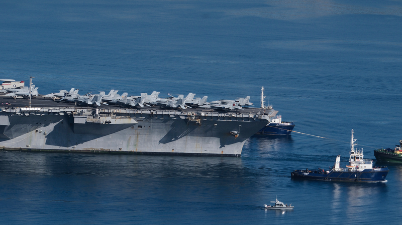米空母ジェラルド・R・フォード、イスラエル到着　米イラン緊張の中で video poster