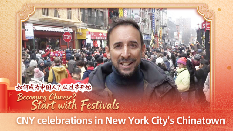 ニューヨーク・チャイナタウンで春節熱気　午（うま）年を祝う太鼓と祈り video poster