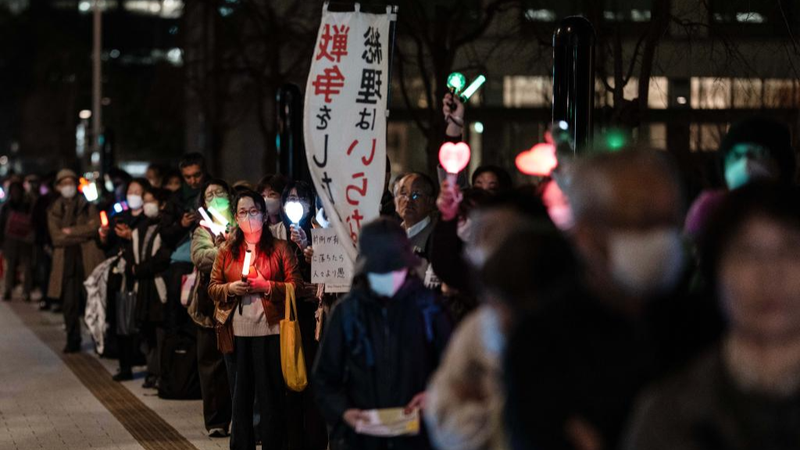 東京で高市首相の政策に抗議　憲法改正・軍事拡大に不安の声