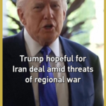 トランプ大統領、イラン合意に期待　最高指導者の「地域戦争」警告受け video poster
