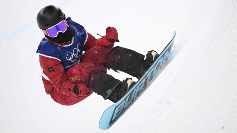 雪の半パイプ決勝で大逆転　韓国の17歳チェ・ガオンが金、米クロエ・キムは3連覇ならず