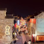 蕪湖古城、城楼から見た2026年春節の灯りと熱気